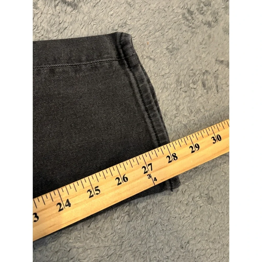 American Eagle Jeans Womens 6R Curvy Mom Jean Gray Washed Denim Casual Stretch